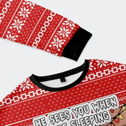 Tokyo-Tiger Krampus Is Coming Christmas Ugly Sweatshirt