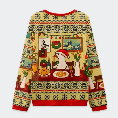 Tokyo-Tiger Geese During The Festival Christmas Ugly Sweatshirt