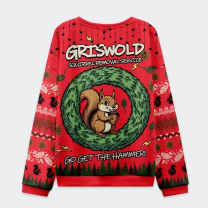 Tokyo-Tiger Squirrel Removal Service Christmas Ugly Sweatshirt