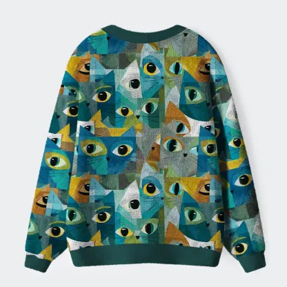 Tokyo-Tiger Cats Of All Kinds Ugly Cardigan Sweater