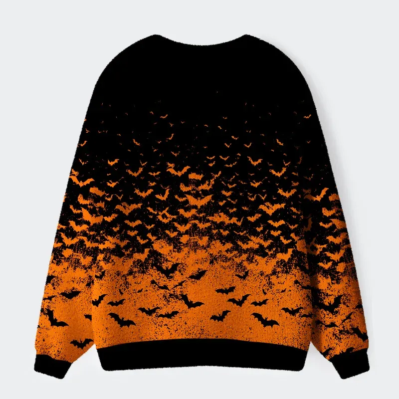 Tokyo-Tiger Night Bats Ugly Cardigan Sweater