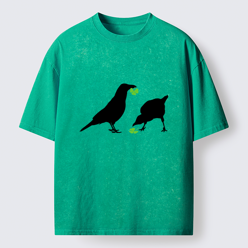 Tokyo-Tiger St. Patrick's Raven Washed T-Shirt