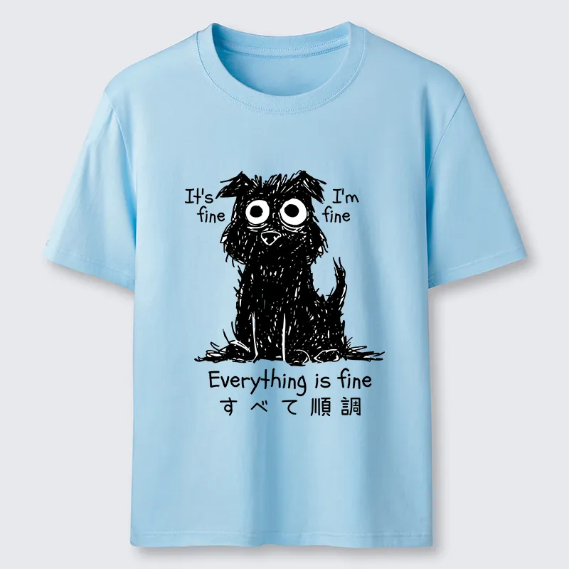 Tokyo-Tiger Everything Is Fine Dog Classic T-Shirt