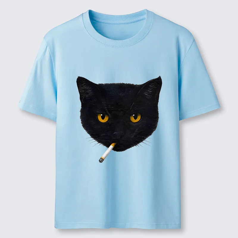 Tokyo-Tiger Smoking Cat Classic T-Shirt
