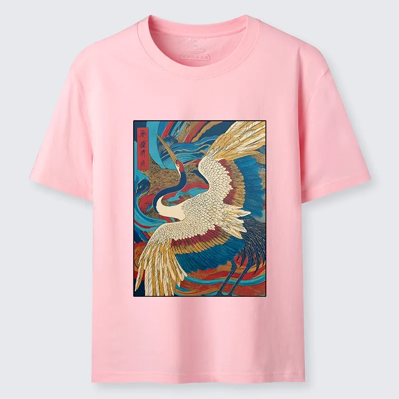 Tokyo-Tiger Retro And Gorgeous Crane Classic T-Shirt