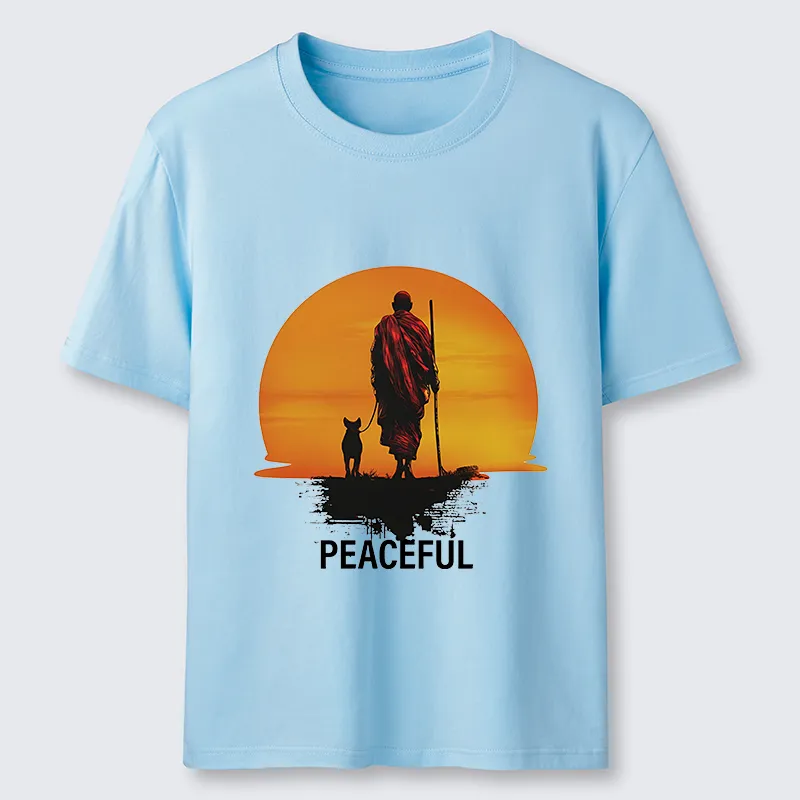 Tokyo-Tiger Monk Dog And Sun Classic T-Shirt