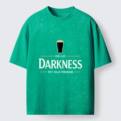 Tokyo-Tiger St. Patrick’s Day Hello Darkness My Old Friend Washed T-Shirt
