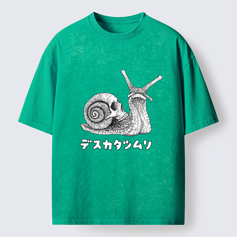 Tokyo-Tiger Terrifying Death Snail Washed T-Shirt
