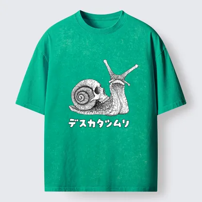 Tokyo-Tiger Terrifying Death Snail Washed T-Shirt