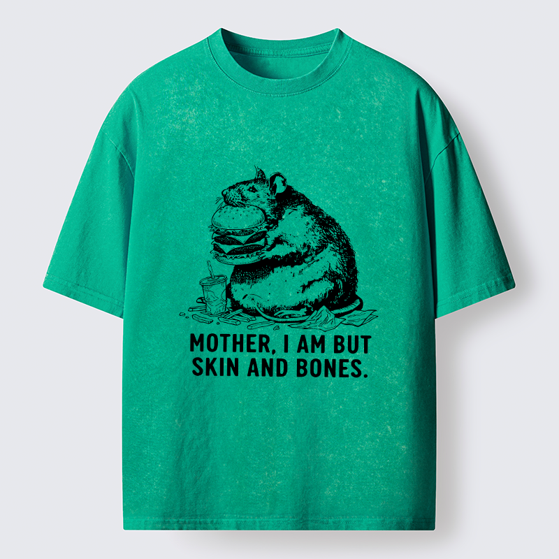 Tokyo-Tiger Obese Rat Funny Washed T-Shirt