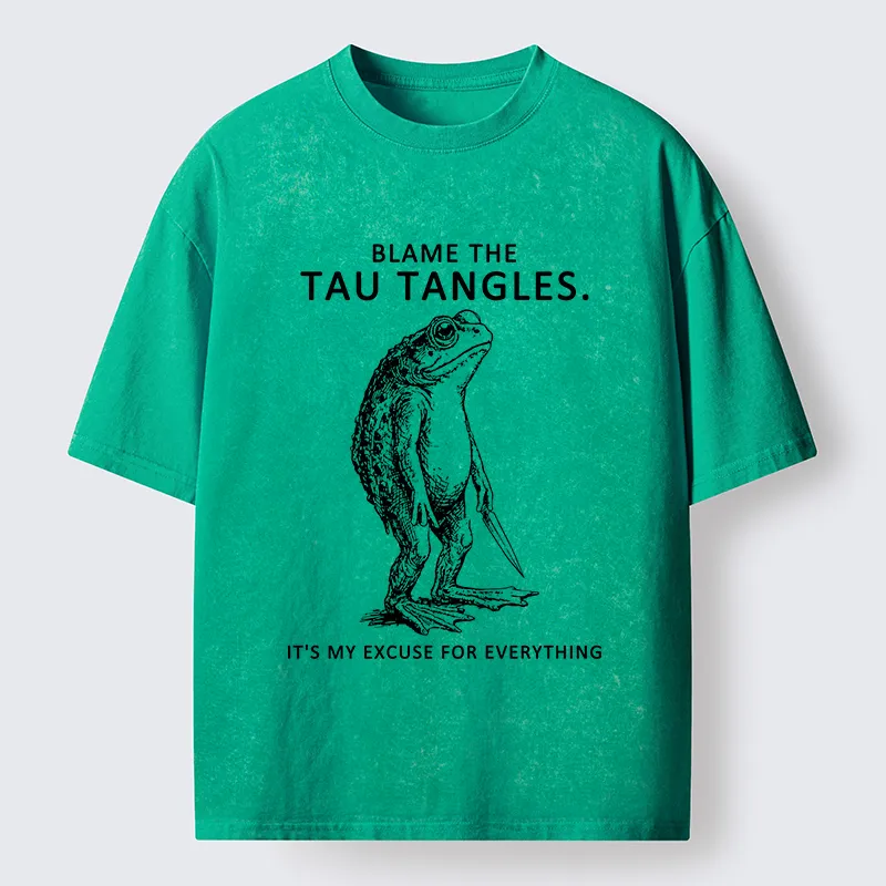 Tokyo-Tiger It's All Tau Tangles' Fault Washed T-Shirt
