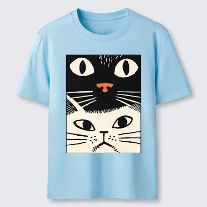 Tokyo-Tiger Black Cat And White Cat Classic T-Shirt