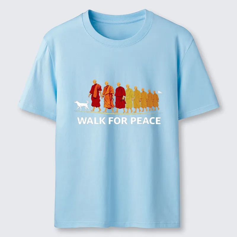 Tokyo-Tiger Walk For Peace Monks And Dog Classic T-Shirt