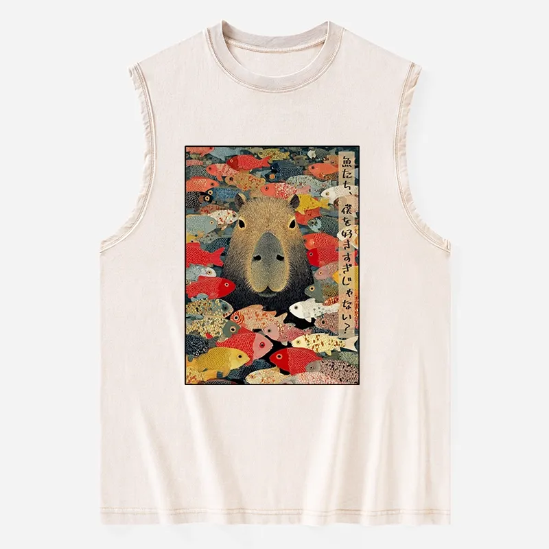 Tokyo-Tiger Am I Too Lovable? Washed Tank