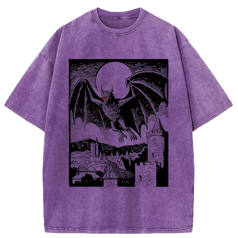 Tokyo-Tiger Horrible Demon Washed T-Shirt