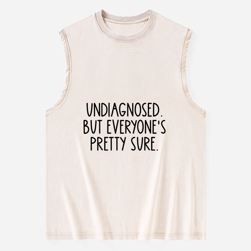 Tokyo-Tiger Self-diagnosed Illness Funny Washed Tank