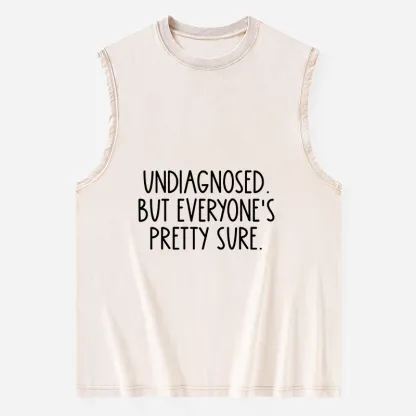 Tokyo-Tiger Self-diagnosed Illness Funny Washed Tank