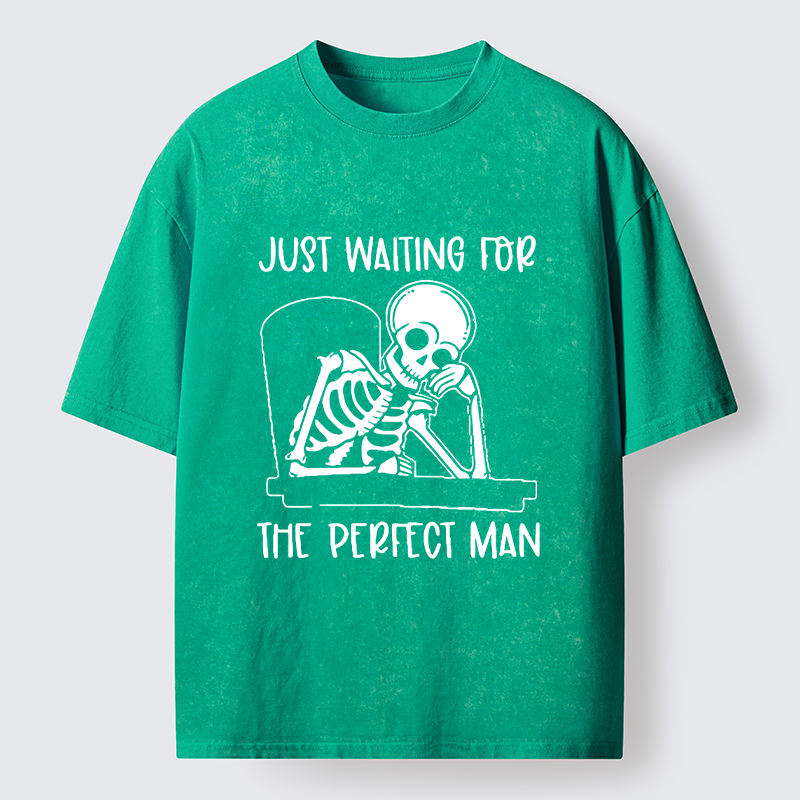 Tokyo-Tiger Waiting For The Right Person Washed T-Shirt