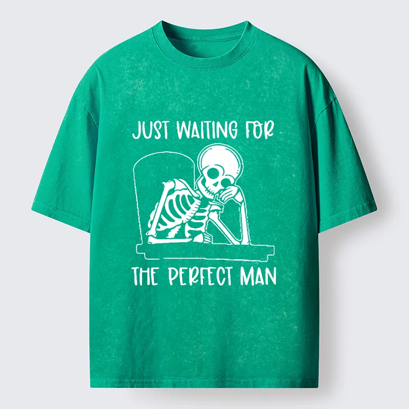 Tokyo-Tiger Waiting For The Right Person Washed T-Shirt