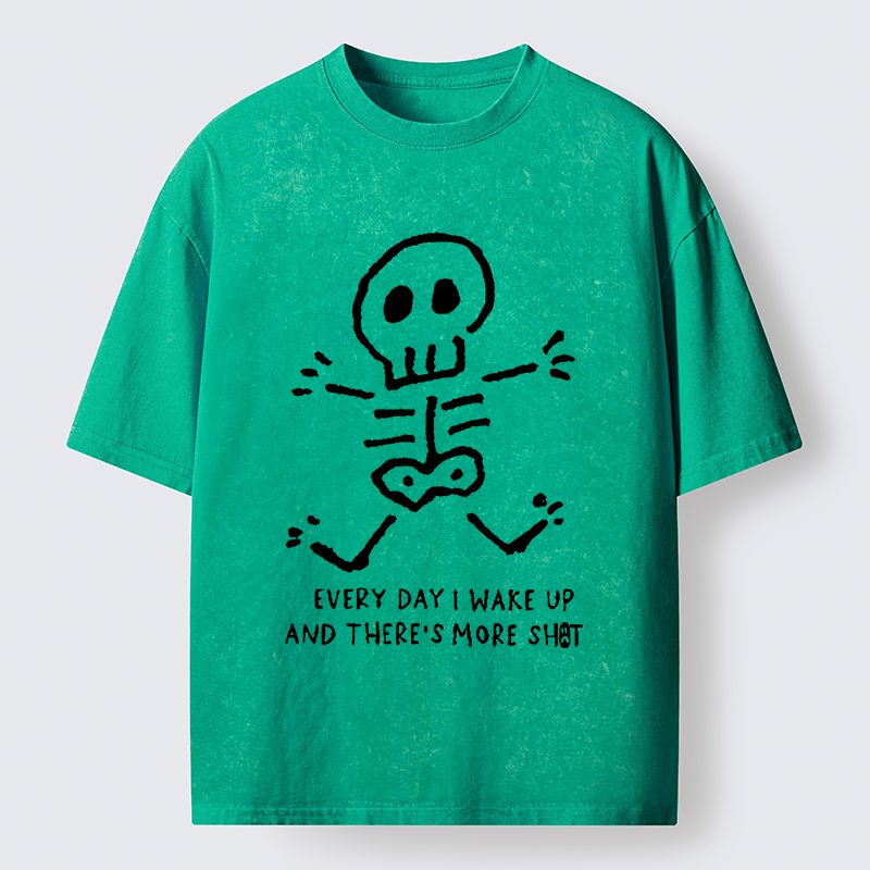 Tokyo-Tiger Every Bad Day Funny Washed T-Shirt