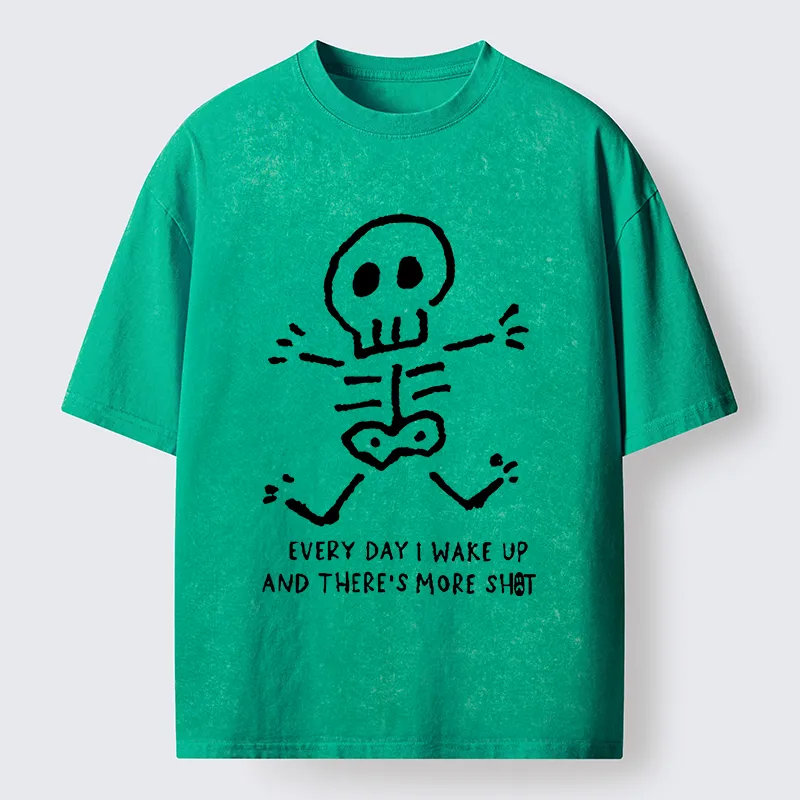 Tokyo-Tiger Every Bad Day Funny Washed T-Shirt