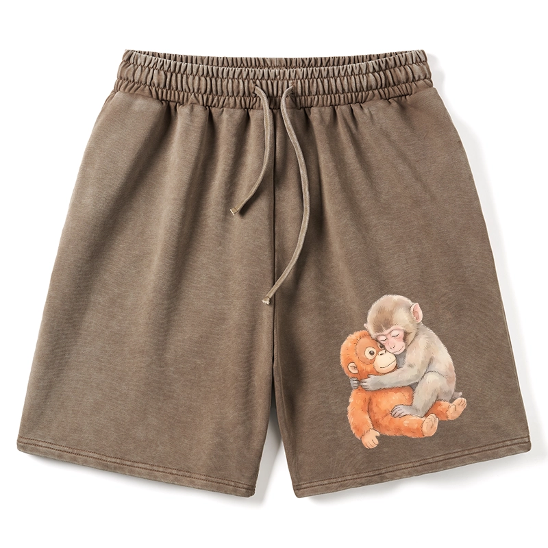 Tokyo-Tiger Poor Punch Washed Shorts