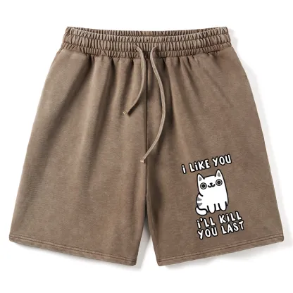 Tokyo-Tiger Cats And Humans Have A Love-hate Relationship Washed Shorts