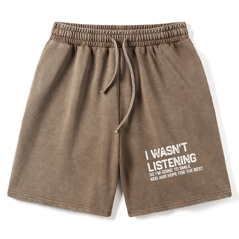 Tokyo-Tiger Indifferent To Everything Washed Shorts