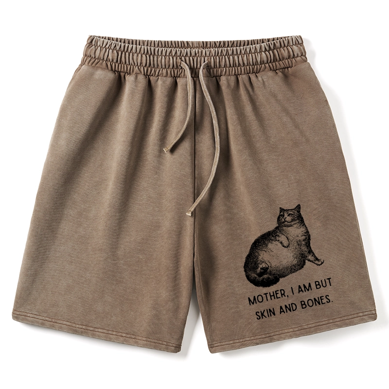 Tokyo-Tiger Skin & Bones Cat Washed Shorts