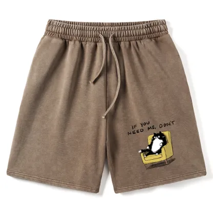 Tokyo-Tiger Unavailable Cat Washed Shorts