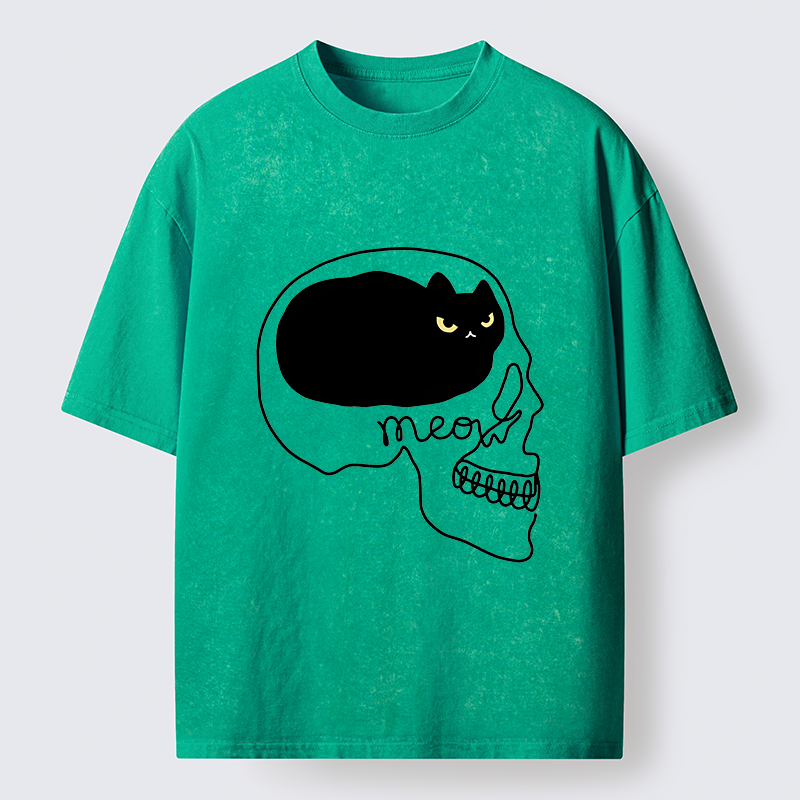 Tokyo-Tiger All I Can Think About Is Cat Washed T-Shirt