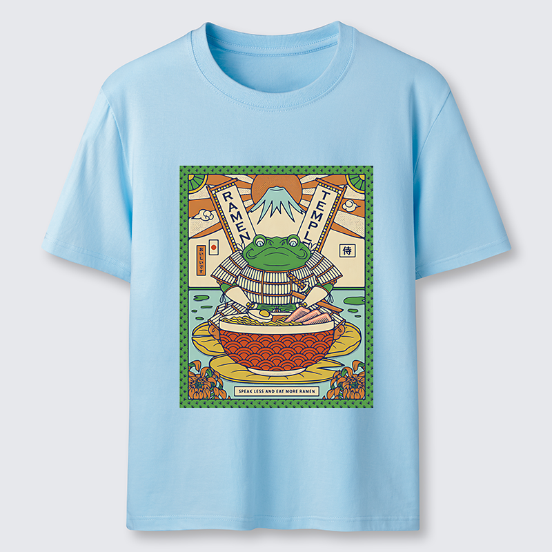 Tokyo-Tiger Frog Samurai Eating Ramen Classic T-Shirt