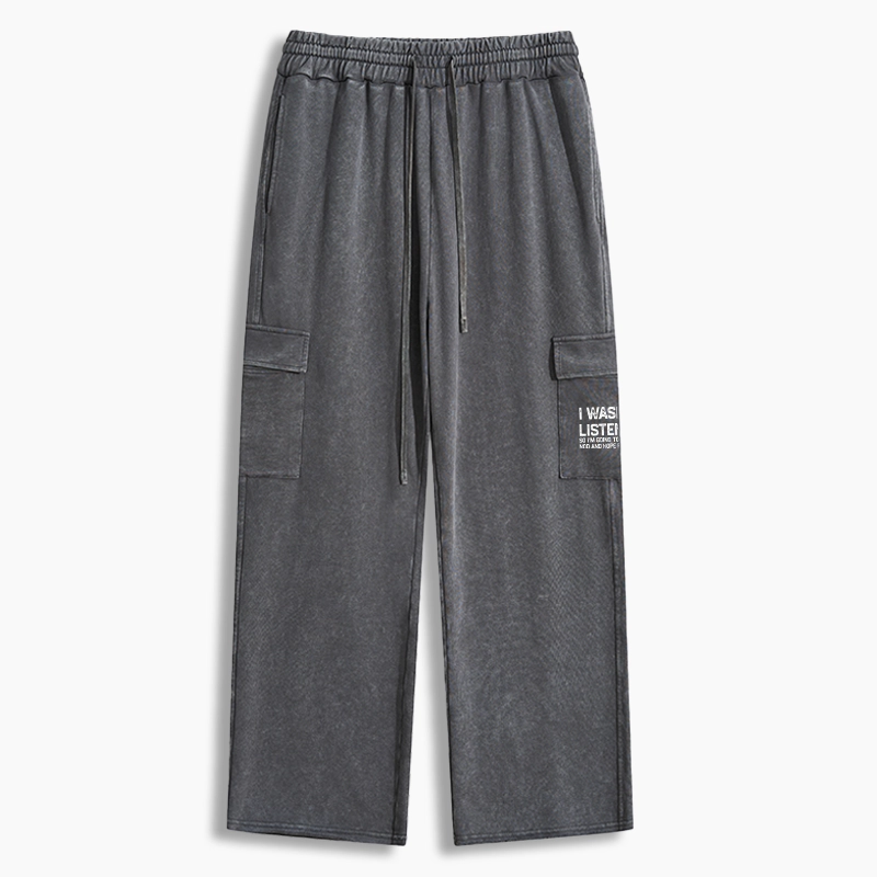 Tokyo-Tiger Indifferent To Everything Washed Utility Sweatpants