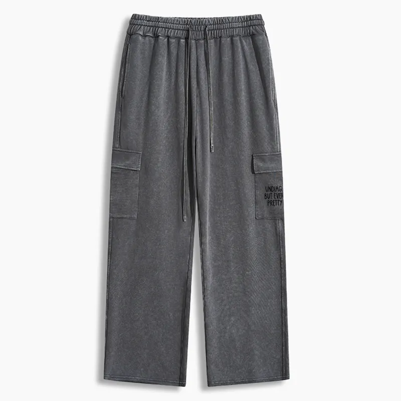 Tokyo-Tiger Self-diagnosed Illness Funny Washed Utility Sweatpants