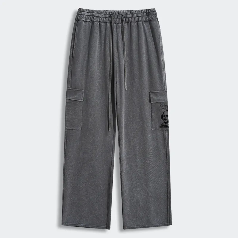 Tokyo-Tiger Your Intelligence Is Inferior To Mine Washed Utility Sweatpants