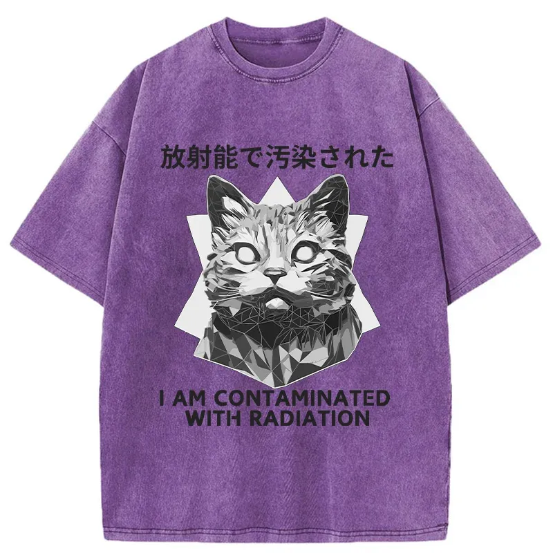 Tokyo-Tiger Mutated Cat Washed T-Shirt