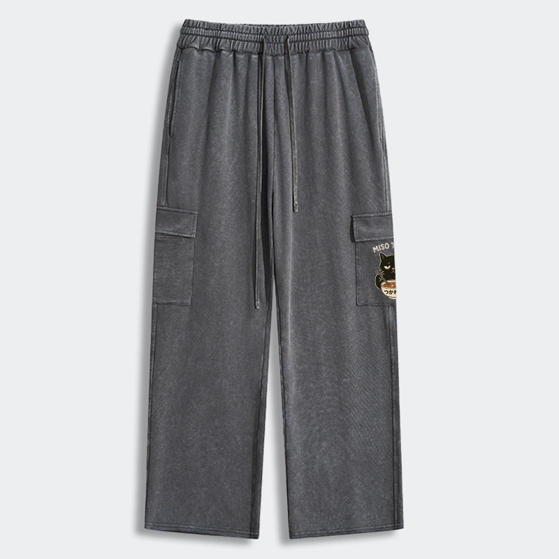 Tokyo-Tiger  I’m So Tired Washed Utility Sweatpants