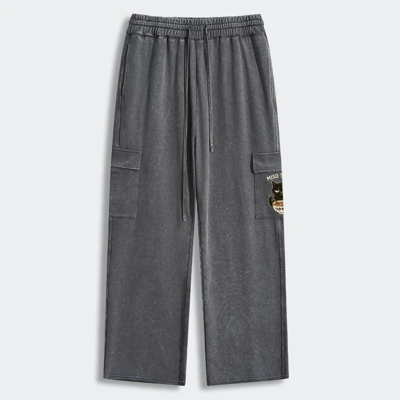 Tokyo-Tiger  I’m So Tired Washed Utility Sweatpants
