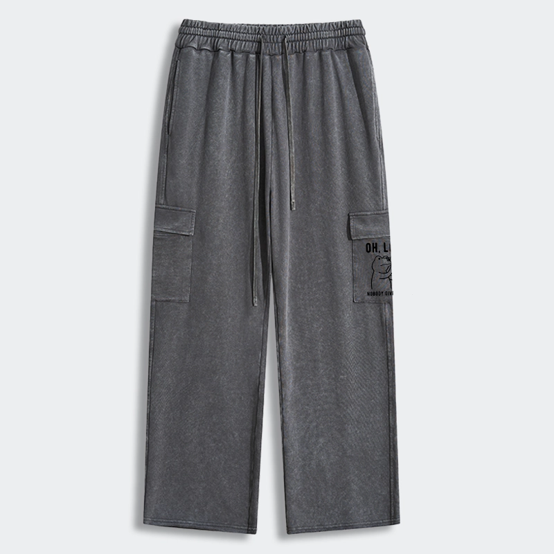 Tokyo-Tiger Frog of Indifference Washed Utility Sweatpants