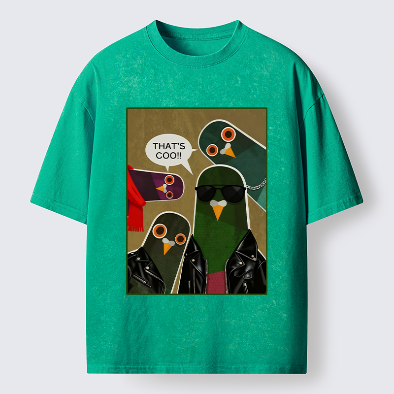 Tokyo-Tiger Cool Pigeon Washed T-Shirt