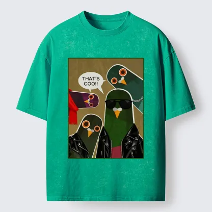 Tokyo-Tiger Cool Pigeon Washed T-Shirt