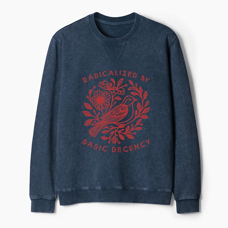 Tokyo-Tiger Pigeon That Was Moved Washed Terry Sweatshirt