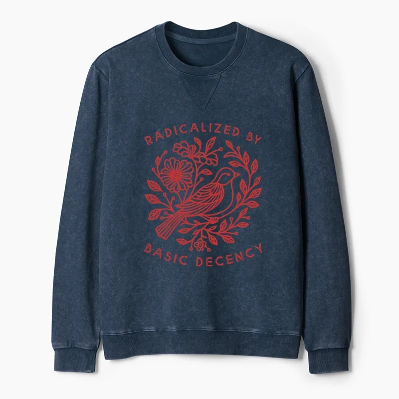 Tokyo-Tiger Pigeon That Was Moved Washed Terry Sweatshirt
