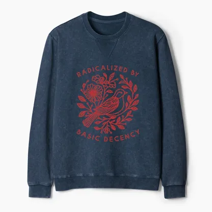 Tokyo-Tiger Pigeon That Was Moved Washed Terry Sweatshirt