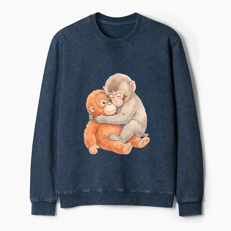 Tokyo-Tiger Poor Punch Washed Terry Sweatshirt