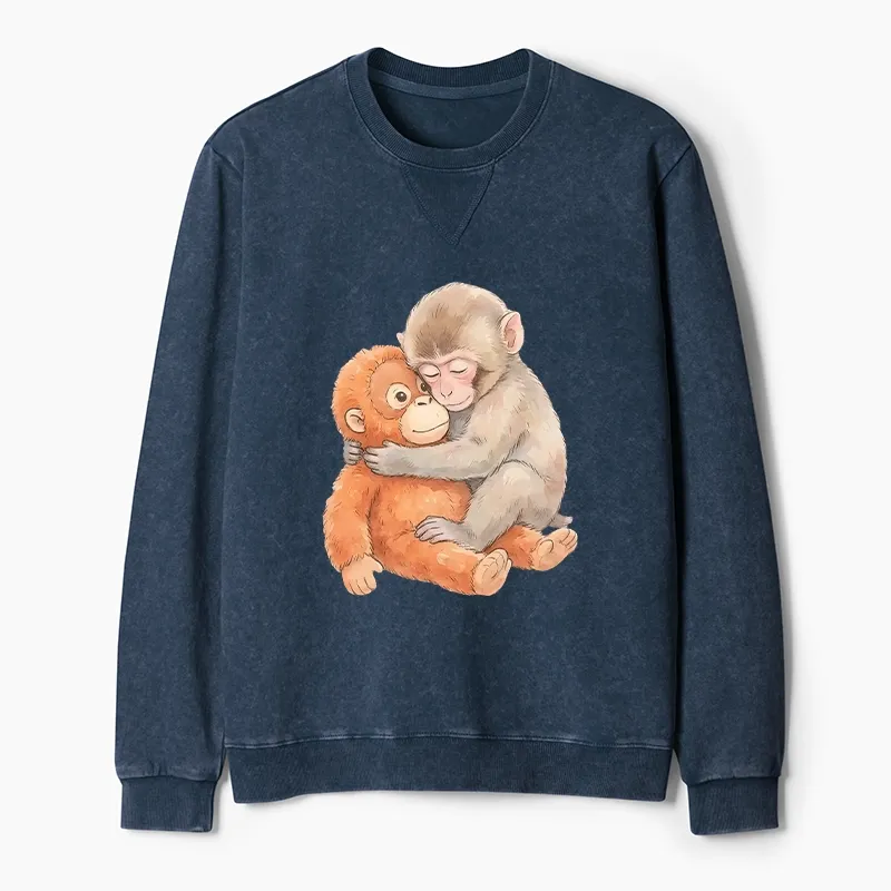 Tokyo-Tiger Poor Punch Washed Terry Sweatshirt