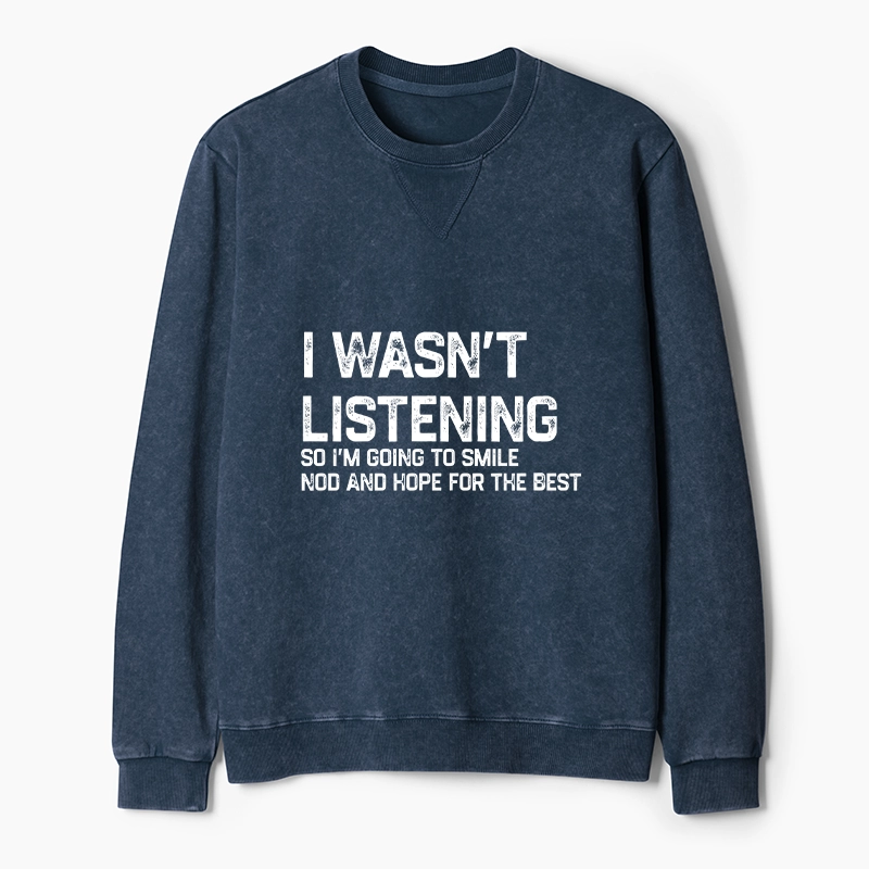 Tokyo-Tiger Indifferent To Everything Washed Terry Sweatshirt