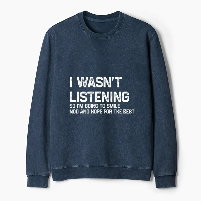 Tokyo-Tiger Indifferent To Everything Washed Terry Sweatshirt