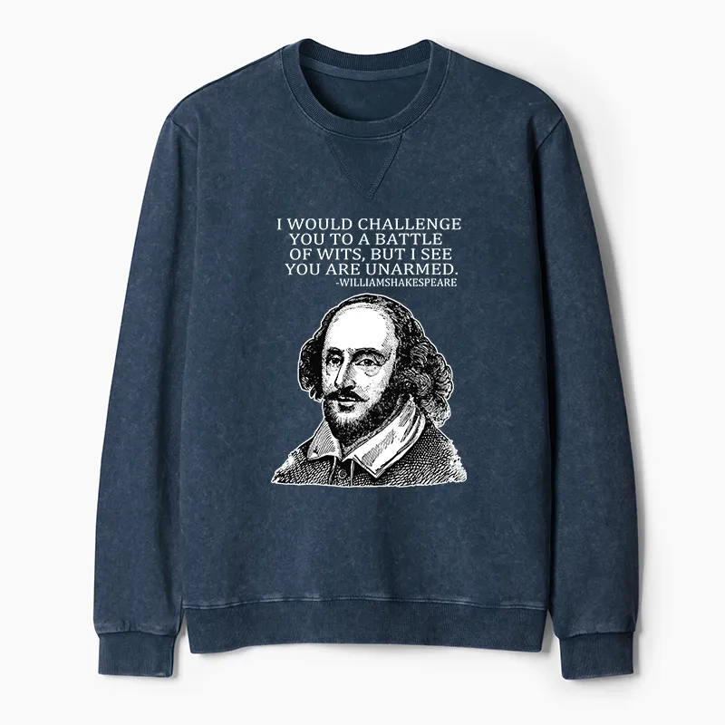 Tokyo-Tiger Your Intelligence Is Inferior To Mine Washed Terry Sweatshirt