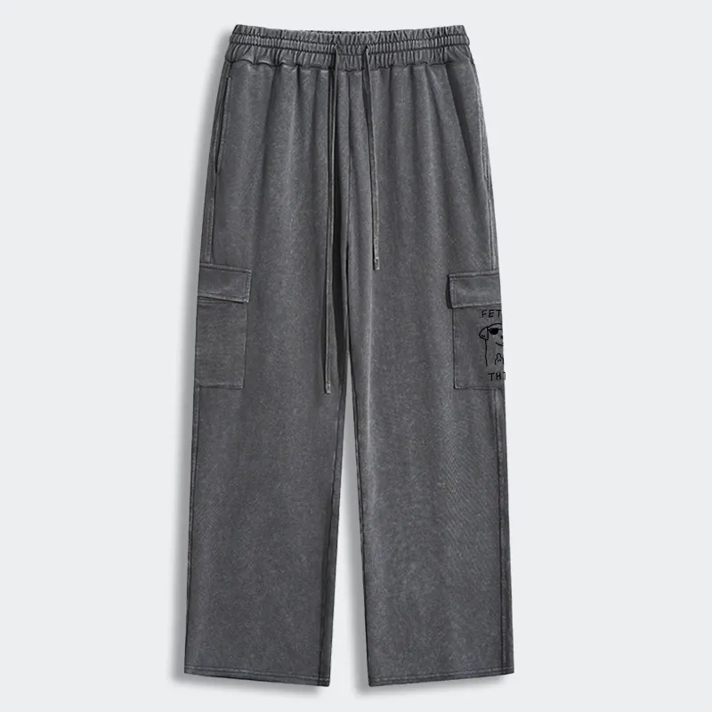 Tokyo-Tiger Rebellious Dog Washed Utility Sweatpants